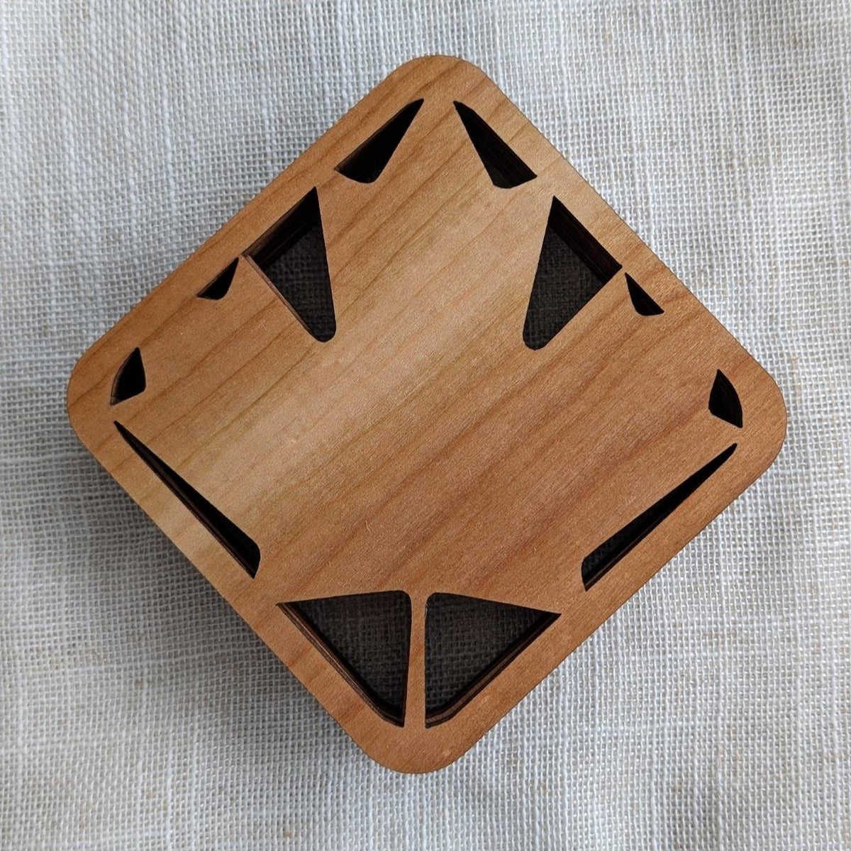 Handmade Simple Maple Leaf Coaster Set of 4 - Made in Canada