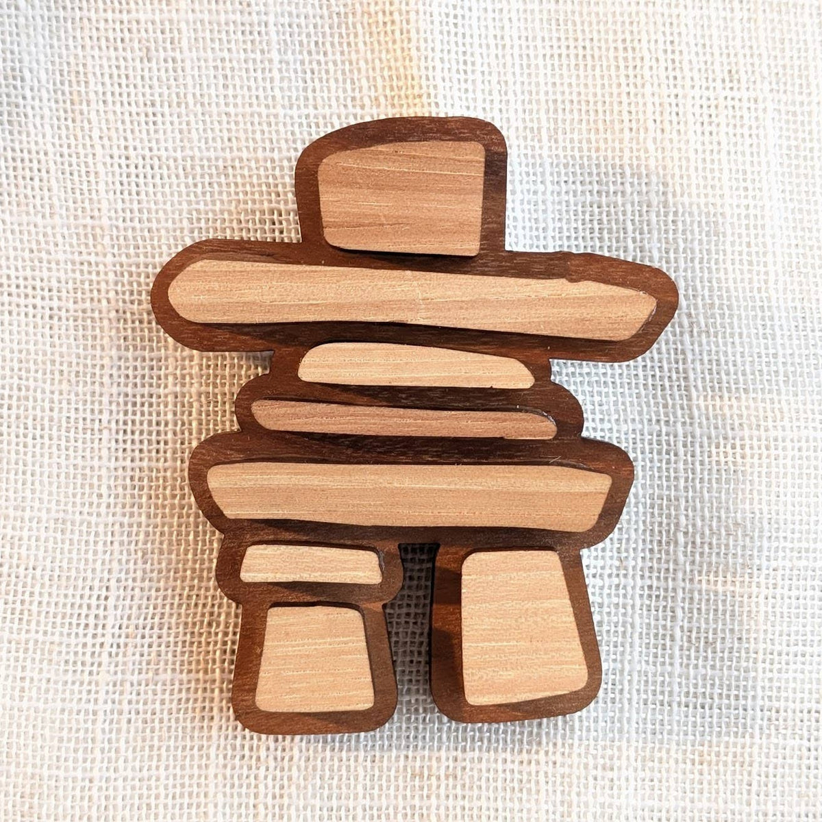 Inukshuk Magnet - Canada Wood Souvenir, Custom Canadiana