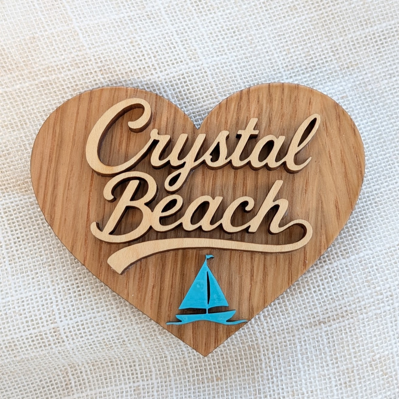 Custom City Name Magnet - 3D Wood - Made in Canada