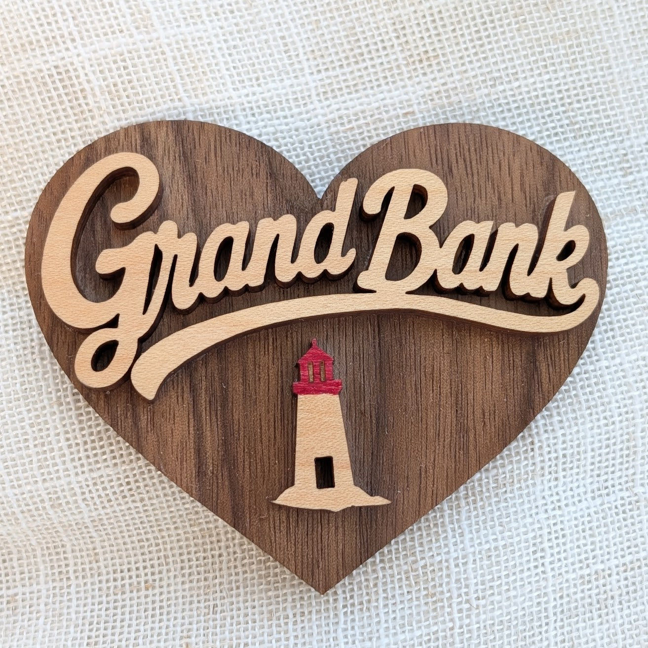 Custom City Name Magnet - 3D Wood - Made in Canada