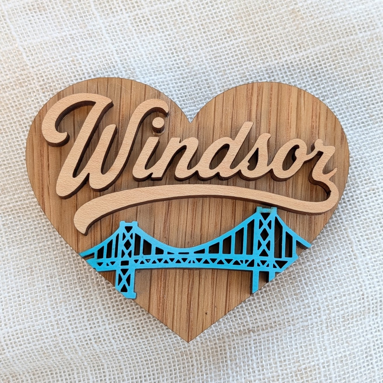 Custom City Name Magnet - 3D Wood - Made in Canada
