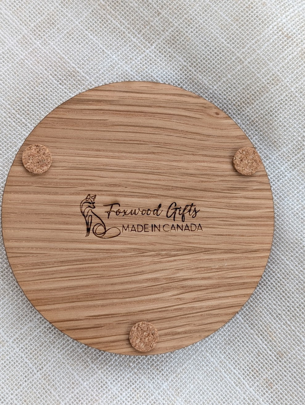 True North Wood Inlay Coaster - Made in Canada