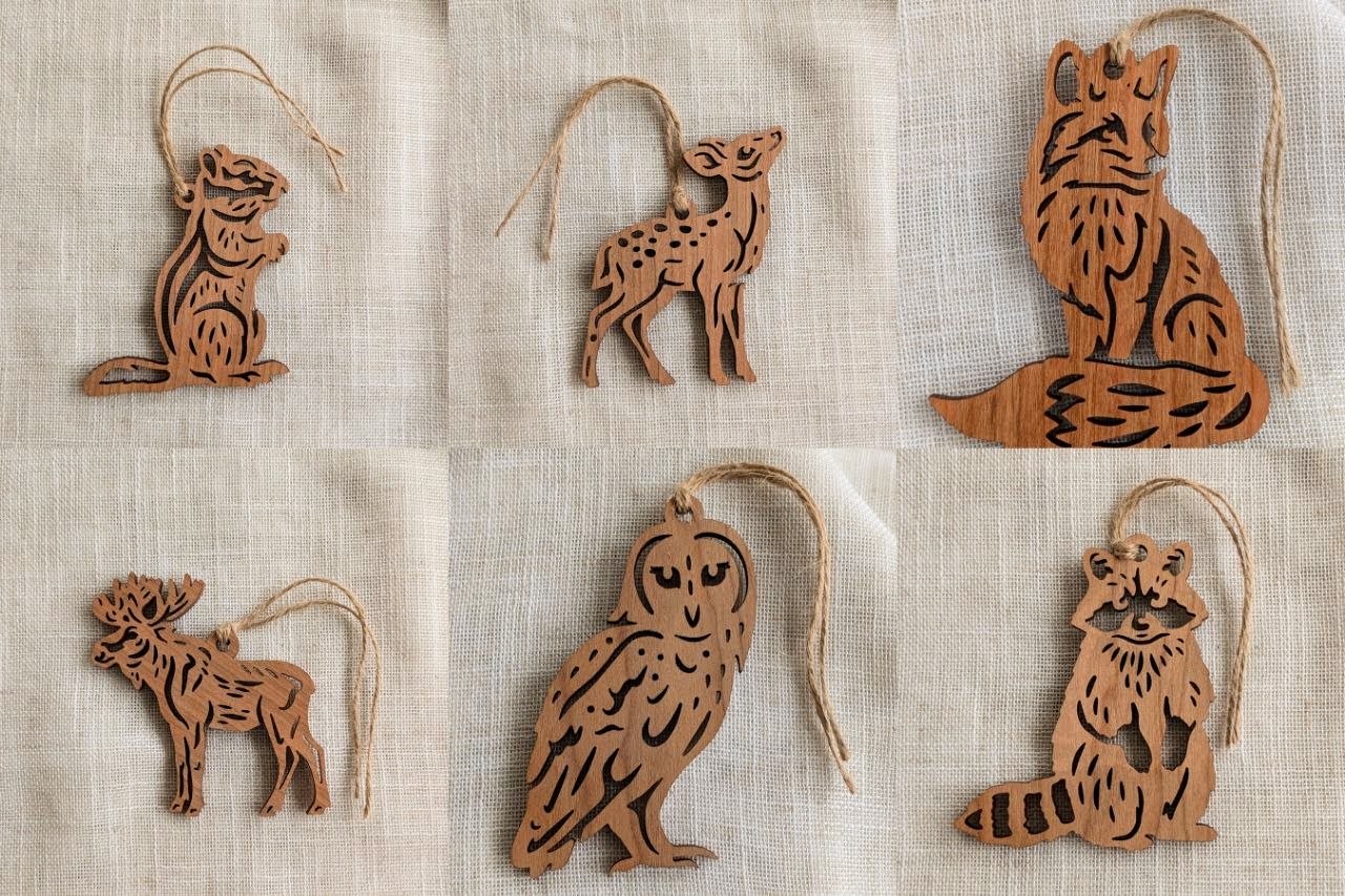 Wildlife Ornament Bundle - (The whole forest) 24 pieces